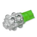 Auto Dynasty 50pcs T10 194 168 9 X Super Flux Led Light Bulb Green 