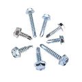 Hilitchi 220-pieces Zinc Plated Hex Washer Head Self Drilling Sheet Metal Tek Screws Assortment Kit 