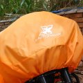 X Autohaux Motorcycle Cover Lightweight Half Outdoor Waterproof Rain Dust Protector Orange Xl Size For Most Full Dress Touring