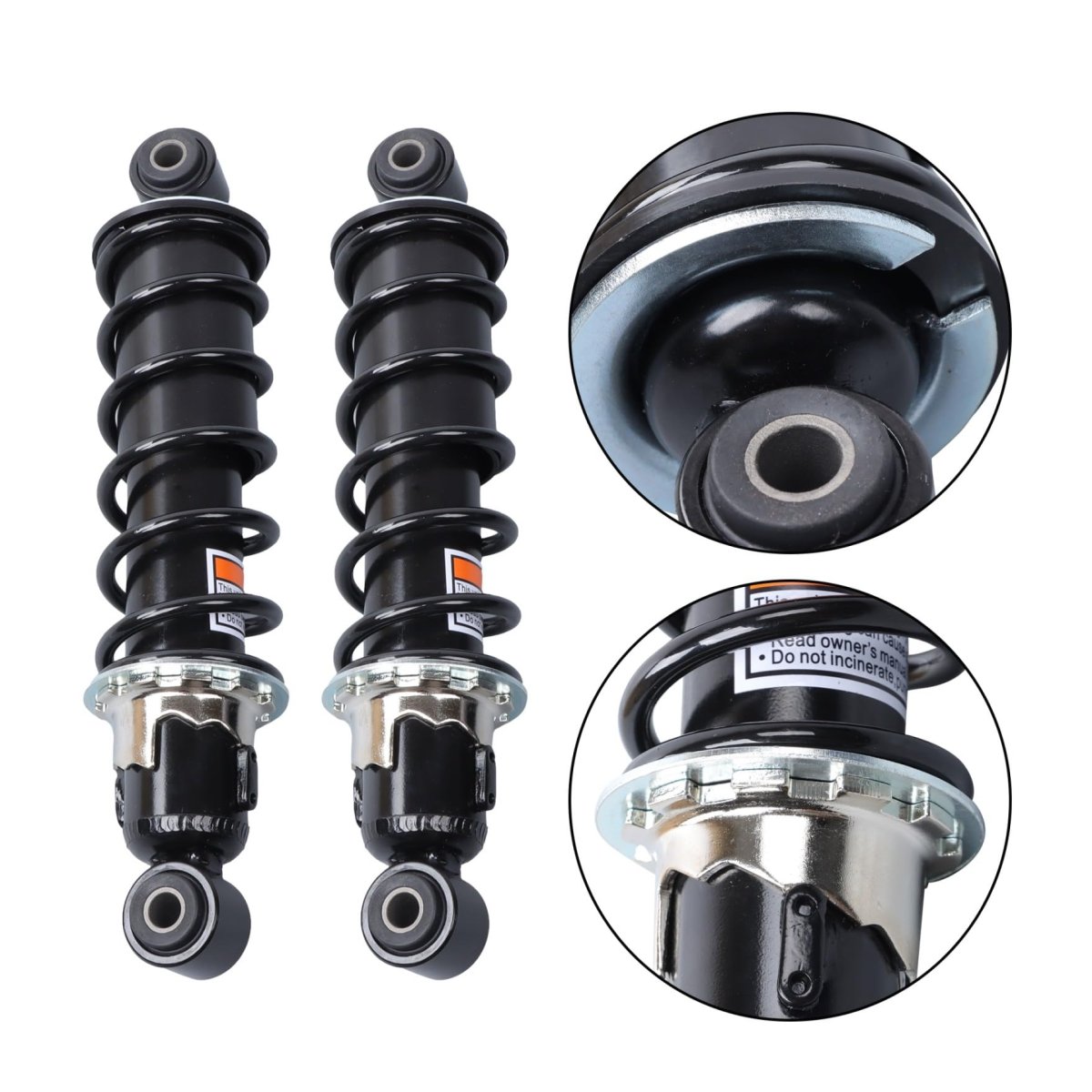 2 Pcs Rear Shocks Shock Absorber 45014-1725 45014-0259 45014-1435 Replacement For Mule 2510 3010 4010 2000-2009 2010-2013