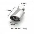 Idain 2 5 Inlet Polished Stainless Steel Muffler Slant Exhaust Tip With Bolt-on Clamps Universal Fit On Most Cars Sedans And