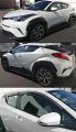 Chrome Trim Window Visor Vent Shade Rain Guard Deflector Fits For Compatible With 2018-2021 Toyota C-hr Chr