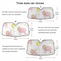 Xigua Cute Sheep Front Windshield Sunshade For Car Truck Suv Folding Auto Shade Blocks Uv Rays Sun Visor Protector Keeps Your