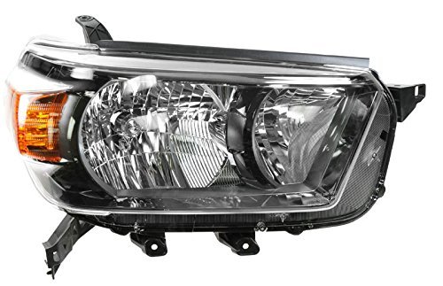 Headlight Assembly Passenger Side Smoked Bezel For 2010-2013 Toyota 4runner