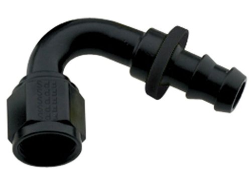 212016-bl Black Size -16 120 Degrees Push Lock Hose Fitting Stainless Steel Npt 1 In Thread