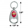 Graphics More The Big Bang Theory Sheldon Bazinga Keychain Chrome Metal Spinning Oval Bottle Opener