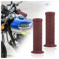 2pcs Motorcycle Grips Anti-slip Rubber Handlebar With Stylish Retro Design Universal Dirt Bike Fits Bicycle Atv 7 8 22mm 24mm 