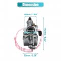 Uxcell 1 Set Motorcycle Carburetor For 6 5hp 7hp 212cc Engine Iron Steel Rubber