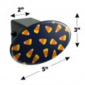 Sweet Orange Candy Corn Pattern Oval Tow Trailer Hitch Cover Plug Insert