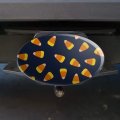 Sweet Orange Candy Corn Pattern Oval Tow Trailer Hitch Cover Plug Insert