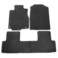 Freemotor802 For 2012-2016 Honda Crv Floor Mats Black Nylon Car Carpets 3-pc Set 