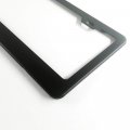 Uframe Stainless Steel License Plate Frame Holder 2 Screw Holes W Adjustable Space Black