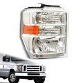 Headlamp Headlight Assembly Replacement For 2008 2009 2010 2011 2012 2013 2014 E150 E250 E350 E450 Passenger Right Side