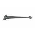 Renovators Supply Manufacturing Gate Hinges 18 In Black Wrought Iron Spade Tip Strap For Gates And Doors With Mounting Hardware 