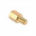Uxcell M4x7mm 6mm Male-female Brass Hex Pcb Motherboard Spacer Standoff For Fpv Drone Quadcopter Computer Circuit Board 5pcs