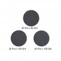 Uxcell 1-inch Hook And Loop Sanding Disc Wet Dry Silicon Carbide 60 100 150 Grit Assorted Pcs