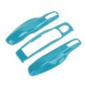 Fydun Car Key Fob Cover Shell Protector Assembly 3 Parts For Panamera Cayenne Macan Boxster Cayman 911 718 Miami Blue