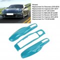 Fydun Car Key Fob Cover Shell Protector Assembly 3 Parts For Panamera Cayenne Macan Boxster Cayman 911 718 Miami Blue