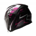 1storm Motorcycle Open Face Helmet Scooter Classical Knight Bike Dual Lens Sun Visor Racing Pink 