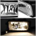 Auto Dynasty Pair Of Clear Lens Bumper Driving Fog Lights Switch Compatible With Tahoe Yukon Xl 15-20
