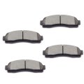 Front D833 Ceramic 4pcs W Hardware Disc Brake Pad Set 