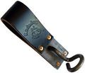 Rudedog Premium Black Leather Pigtail Sleever Bar Holder 