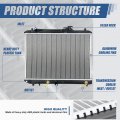 Dpi 2085 Factory Style 1-row Cooling Radiator Compatible With Suzuki Esteem 1 6l Sedan At 95-00 Aluminum Core