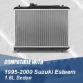 Dpi 2085 Factory Style 1-row Cooling Radiator Compatible With Suzuki Esteem 1 6l Sedan At 95-00 Aluminum Core