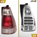 Rear Tail Light Assemblies For 2003-2009 Toyota 4runner All Clear Lens With Chrome Housing And Red Led Set Of 2 Left Right Sr5