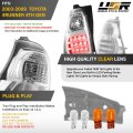 Rear Tail Light Assemblies For 2003-2009 Toyota 4runner All Clear Lens With Chrome Housing And Red Led Set Of 2 Left Right Sr5
