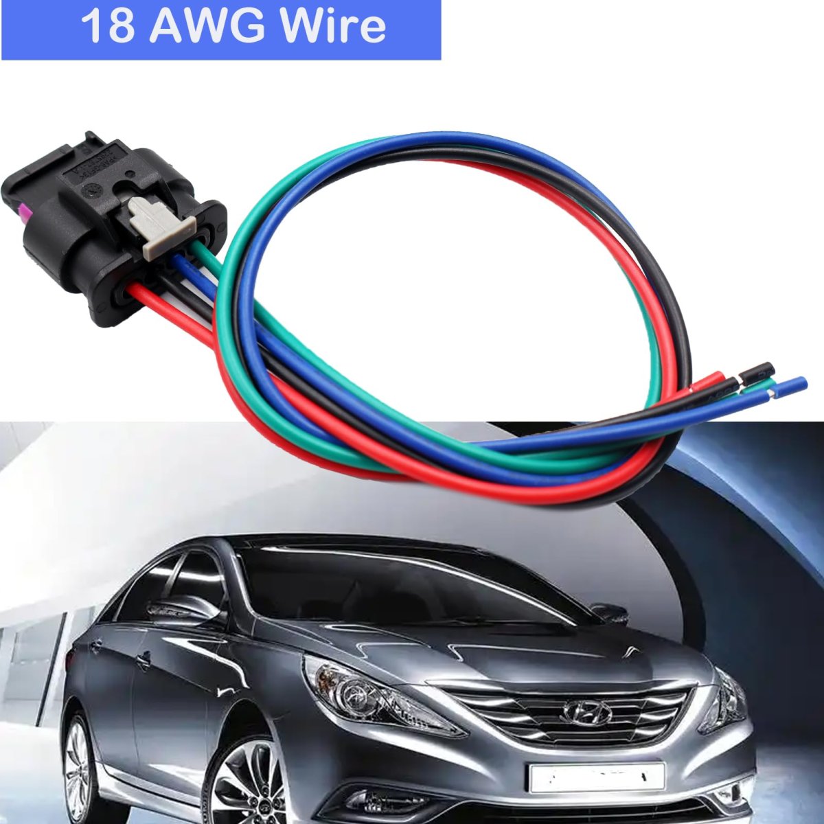 4 Pin Mass Air Flow Sensor Sender Connector Plug Wire Pigtail Harness 19367009