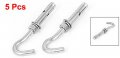 M10 Concrete Stainless Steel Expansion Open Hook Anchor Bolts 5 Pcs