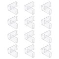 12pcs Plastic Glass Connector Suitable For 4mm Thick L Shaped To Clamp Fixing Bracket Rimless Clip Holder Aquarium Fish Tank 