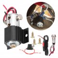 Qiilu Brake Line Lock Kit Roll Control Park Solenoid Electric Hill Holder Accessory Stainless Steel Black