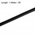 Uxcell Edge Trim Seal Black Pvc Plastic U Channel Protector Fits 1 32  3 Feet Length