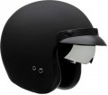 Vega Helmets X390 Retro Open Face Motorcycle Helmet W Sunshield Unisex-adult Powersports Matte Black X-small 87000-051 