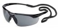 Gateway Safety 28gb83 Conqueror Wraparound Eye Glasses Gray Lens Black Frame 