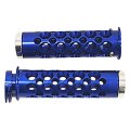 Yana Shiki A3006bu Blue Holes Design Grip With Flat End Caps 