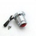 Httmt Mt408-p-d Black Horizontal Vertical Zigzag Mount License Plate Bracket Chrome Round Led Tail Brake Light Integrated