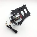 Httmt Mt408-p-d Black Horizontal Vertical Zigzag Mount License Plate Bracket Chrome Round Led Tail Brake Light Integrated