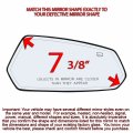 Passenger Right Side Mirror Glass Assembly With Plastic Back Plate Heated Compatible 2010-2015 Chevrolet Chevy Camaro 3 6l V6 7