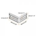 8set Inside Corner Bracket Gusset Kits 58x58x29mm 3060 Angle Connector For 3030 Series Aluminum Profile Silver 32 X Hex Flange