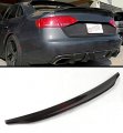 Cuztom Tuning Fits For 2013-2016 Audi A4 B8 5 Cat Style High Kick Duckbill Carbon Fiber Trunk Boot Lid Spoiler Wing