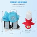 1 Pc 1688994 W11688995 Washer Cold And Hot Water Inlet Valve Set 1 2 In Threaded Npt Replacement For Whirlp Washing Machine