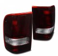 Tail Brake Lights Rear Lamps Red Smoke For 1993-1997 Ford Ranger Pickup 