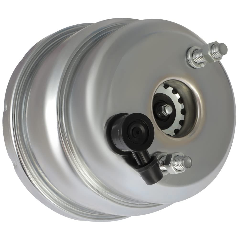 7 In Dual Power Brake Booster Chrome Universal For Street Rods Hot And Customs Buick Electra 1974 Regal Pb7537