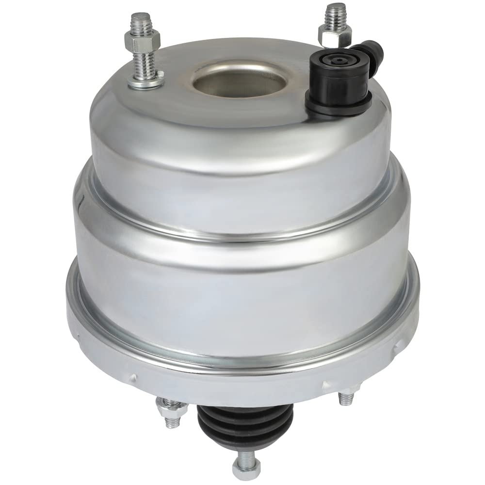 7 In Dual Power Brake Booster Chrome Universal For Street Rods Hot And Customs Buick Electra 1974 Regal Pb7537