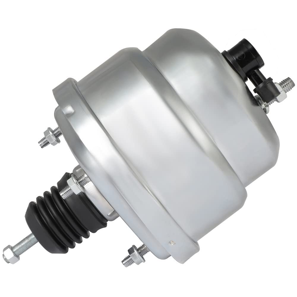 7 In Dual Power Brake Booster Chrome Universal For Street Rods Hot And Customs Buick Electra 1974 Regal Pb7537