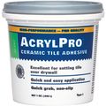 Custom Building Products Arl4000qt 1 Quart Acrylpro Ceramic Tile Mastic White 