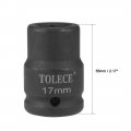 Uxcell 3 4-inch Drive By 17mm 6-point Shallow Impact Socket Cr-mo Metric